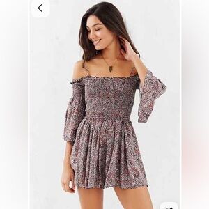 Floral Off-Shoulder Romper